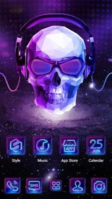 DJ Skull GO Launcher Theme android App screenshot 3